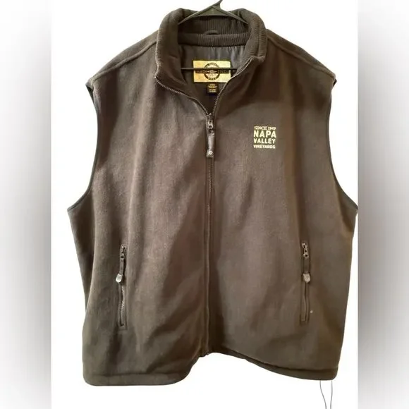 NWOT North End All Climate Wear Men's Fleece Vest Full Zip 2X-Large Black - Picture 3 of 14